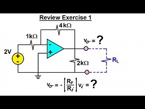 Electrical Engineering: Ch 5: Operational Amp (27 of 28) Review Exercise 1