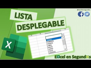 COMO HACER UNA LISTA DESPEGABLE EN EXCEL - Tutorial