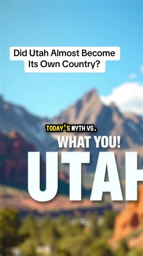 Did Utah Almost Become Its Own Country? Utah Myth vs Record Utah History State of Deseret Utah Territory #MythVsRecord #UtahHistory #StateOfDeseret #UtahTerritory #AmericanHistory