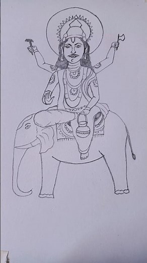 Lord Vishwakarma Drawing #easydrawing #lord #art
