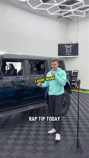 Innovative Laser Level Trick for Perfect Car Wraps