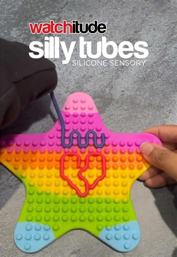 Silly Tube Fun 🌀 #sensorybin #sensory #fidget #fidgettoys #fyp