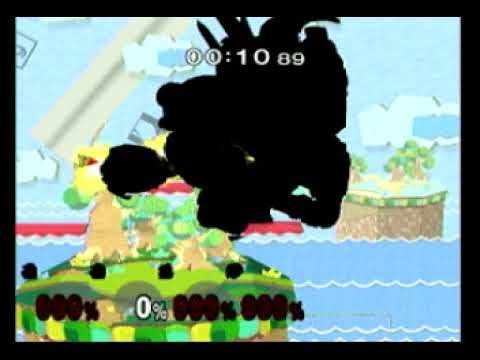 Super Smash Bros Melee CrazyMod - Gameplay # (Metal and Dark Characters Fighting Clones)