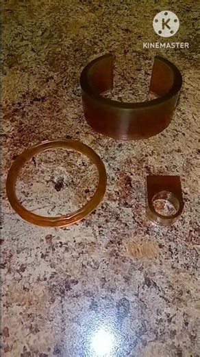 DIY Brown Resin Bracelets & Statement Ring | Chunky Resin Jewelry Making #resincrafts
