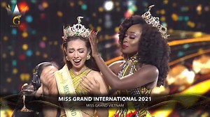 5.6K views · 128 reactions | Crowning Moment Miss Grand International 2021 Miss Grand International Final Results Winner: Vietnam 1st: Ecuador 2nd: Brazil 3rd: Puerto Rico 4th: South Africa #MGI2021 #MissGrandInternational2021 #NguyễnThúcThùyTiên | Miss TV | Facebook