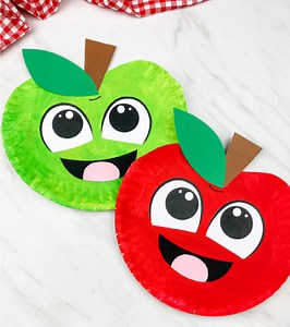 🍎 Turn paper plates into cute apples with a few easy steps! Explore your printable ⏬ | Simple Everyday Mom