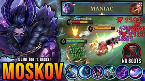 21 Kills!! Moskov Maximum Damage Build, Almost Savage!! - MLBB #gameplayproplayer #moskov #MLBB | Gameplay Proplayer Live