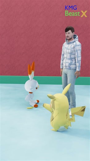 MrBeast Meme With Scorbunny Pokemon #shorts #animation