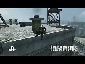 Infamous PlayStation 3 Gameplay - Climb and Slide
