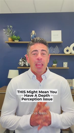 If this feels harder than it should, it might be a depth perception issue. Did you try that exercise? How did it feel? Easy? Hard? 🤔 Depth perception isn’t just about seeing clearly. It’s how your eyes and brain judge distance and movement. When it’s off, things feel awkward, unsafe, or harder than expected even if your eyesight is “fine.” SAVE this to come back to!