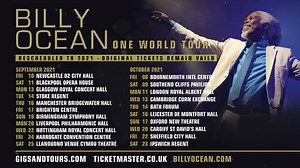 2.2K reactions · 522 shares | Don’t miss! Billy’s 2021 UK tour. Filled with performances of his greatest loved hits and new favourites from his brand new album ‘One World’ – out now! | Billy Ocean | Facebook