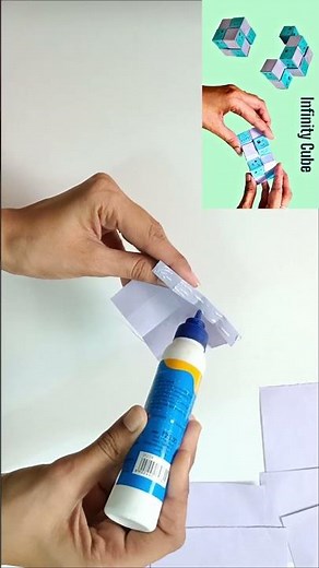 How to make Infinity Cube with Papercraft #origami #diycrafts #artandcraft #papercrafting
