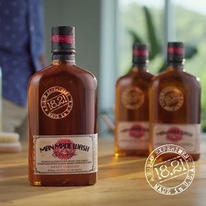 18.21 Man Made 3-in-1 Body Wash, Shampoo, & Conditioner for Men, All Hair & Skin Types, Strengthens and Moisturizes in a Manly Aroma 18oz