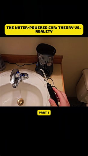 The Water-Powered Car Theory vs. Reality #fyp #video #science #experiment #viral