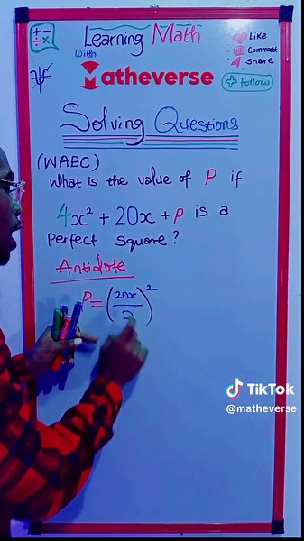 Solving Trinomials: Finding the Perfect Square Value of p