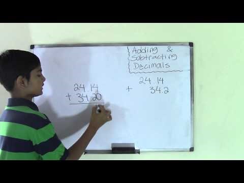 6th Grade Math Adding and Subtracting Decimals