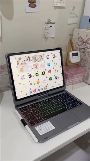 Turning My iPad into a Laptop for Cheap?! 💻✨ Aesthetic 360° Case Review