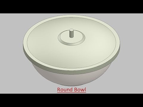 Round Bowl (Video Tutorial) SolidWorks