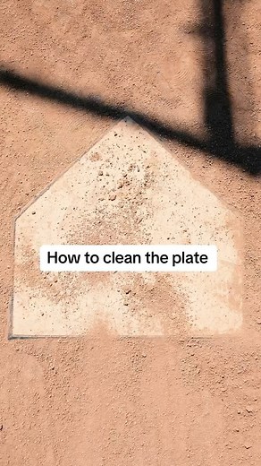 Best way to clean off the plate 💯 Easiest way to get some extra strikes 🔥 #baseball #softball #umpire | Catching Made Simple