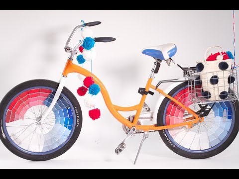 DIY: Bike Decorating with Paint Chips