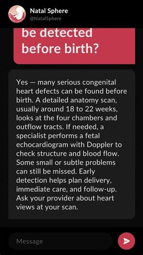 Can heart defects be detected before birth?