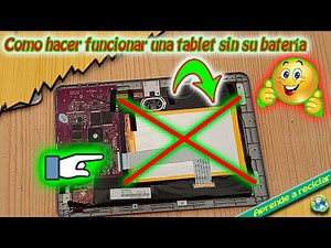 Como hacer funcionar una tablet sin su batería