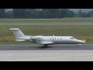 dieflugschule.at Learjet 40XR takeoff at Graz Airport | OE-GHF