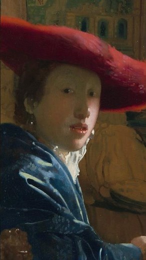 Girl with the Red Hat (c. 1669), Vermeer, One Minute Art