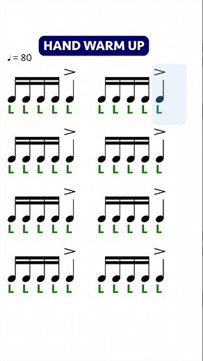 Hand warm up for drummers #drumpractice #drumming #drumlesson