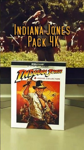 Indiana Jones 4 Movie Collection 4K Ultra HD #indianajones #4k #bluray #cine #retro #películas #film