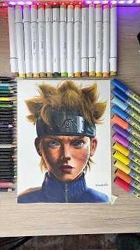 Drawing Naruto in a realistic style 🤩 #drawings #art #art #drawing