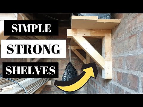 Making simple gallow shelf brackets / woodworking basics