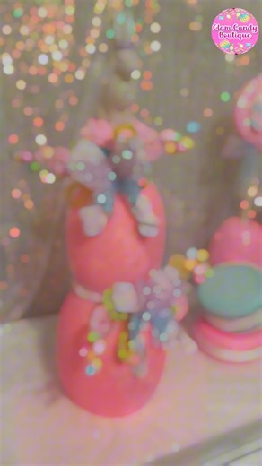 I made over the stacking eggs from #5below #easter #easterdecor #easterdecorations #eastercrafts #dollartree #easterfloral #easterideas | Glam Candy Boutique