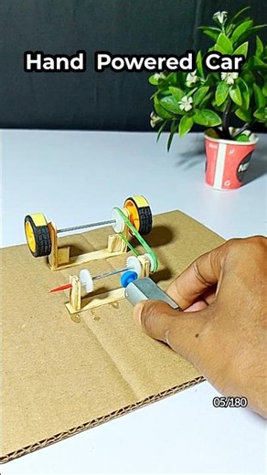 Amazing Hand Powered Car Using Pulley System