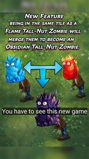 Fusion Plant 394: Obsidian Tall-nut Zombie Pvz fusion 3.3 New Update Zombie #pvzfusion #pvz