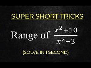 RANGE SHORT TRICKS I RANGE OF FUNCTION I SHORT TRICKS OF RANGE