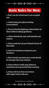 9.7K views · 65 reactions | Basic Rules for Men: 1. Don't use the...