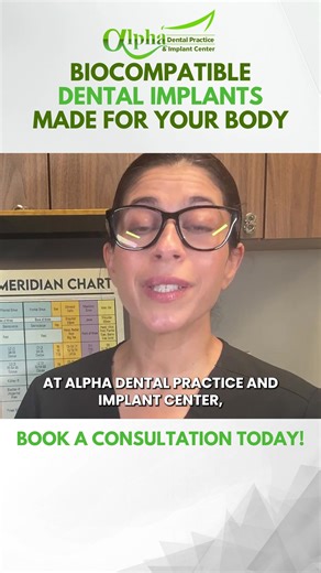Your body deserves dental care it can trust. At Alpha Dental Practice, our implants are made from biocompatible materials — designed to integrate seamlessly with your body for safe, long-lasting results. 🧬 Health-first, irritation-free solutions 🦷 Personalized implant planning 📍 Coral Springs, FL 🆓 Free consultation ✅ Reclaim your smile — naturally. Tap Learn More to book now. | Alpha Dental Practice & Implant Center