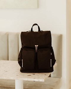 Signature Nappy Backpack - Black Nylon
