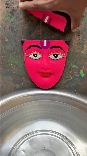 hu ru ru Rajasthani song🔥hu ru ru song🚩Krishna statue making at home🙏laddu ka pink murti#short🔥