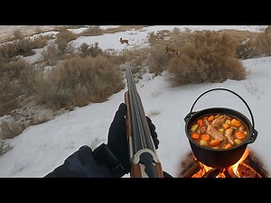 Snowy Rabbit Hunt & Cook | Cottontail |12 Gauge Over/Under