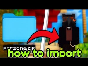 How to import persona skins in MCPE || android tutorial