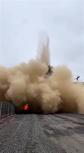 Demolition Fail Chimney Falls on Wrong Building 🏭🧨 #demolition #fail #chimney #explosion #construction #mistake #building #crash | Sweet Life Mantra