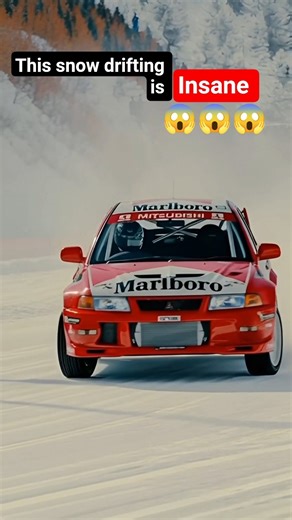 😱😱“Insane Car Drift on Snow! 🔥 Extreme Snow Sliding Action”