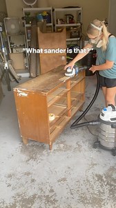 Details ⬇️ The random orbital sander is what I reach for most of the time! It removes a lot of material VERY fast from large flat surfaces (AKA dressers) This creates a lot of tiny dust particles that are unsafe to breathe, so I attach it to my wet/dry vacuum with a dust collection bag to help eliminate most of it. The great thing about the @harttoolsusa RO sander and vacuum is that they connect straight out of the box without the need for an adapter. For sanding details, drawers, curved surface