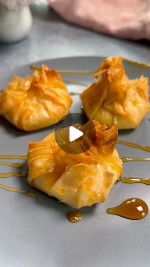 Ain’t Too Proud To Meg | Cheese, Charcuterie & More on Instagram: "SAVE this recipe & serve up some deliciousness 🧀 You asked for a goat cheese version after I posted the Feta one. Let me tell you, this is are super YUM. Recipe ⬇️ I made two variations. One with fig jam inside and the other with just a drizzle of honey over top INGREDIENTS Makes 6 4 oz Goat cheese 3 Phyllo pastry sheets 3 oz Fig jam 3 tbsp Olive oil INSTRUCTIONS 1. Preheat oven to 375F. 2. Place sheet of phyllo pastry on cuttin