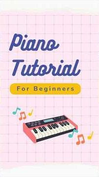 Short piano tutorial. Begginer Friendly, music by Rosseua.