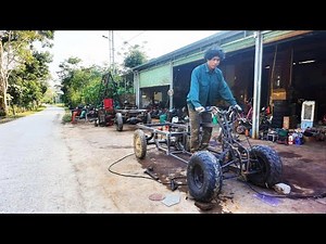 Rescuing a broken-down car on the side of the road, part 2: "Building an ATV Frame from Scratch."