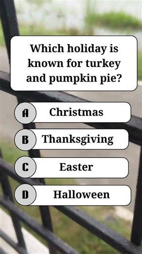 99% Get This Easy Holiday Quiz Wrong! 🦃 #shorts