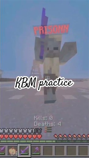 KBM practice for becoming a sword master #minecraft